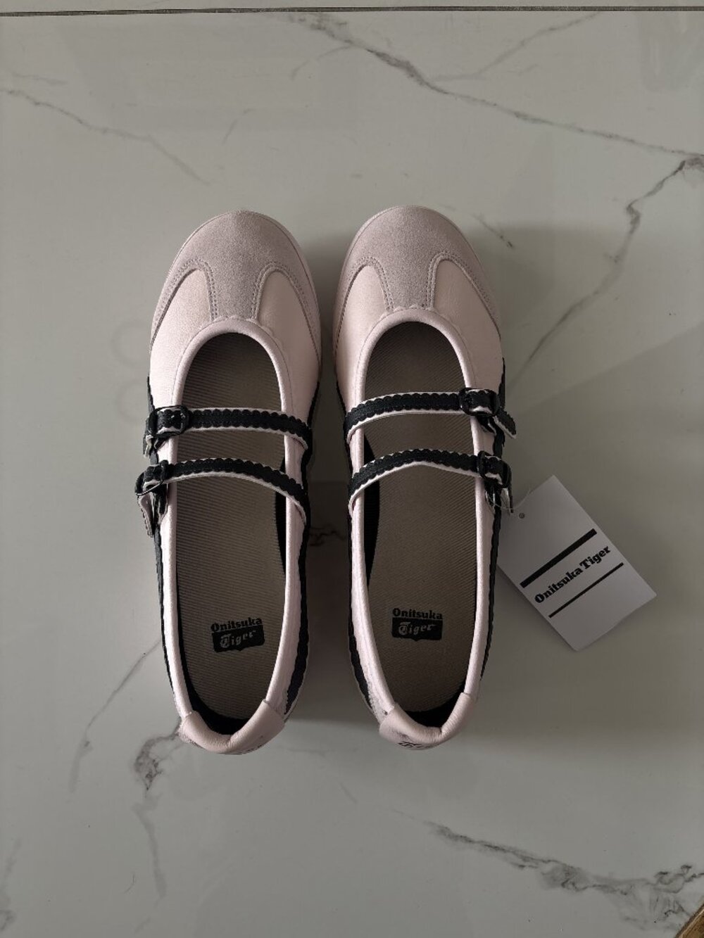 Onitsuka Tiger Mexico 66 Tigress Crystal Pink Graphite Grey Ballet Flat Sneakers